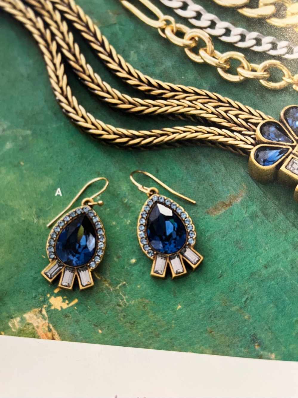 Silpada blue streak earrings